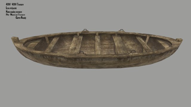 boat 3D Model .c4d .max .obj .3ds .fbx .stl .blend