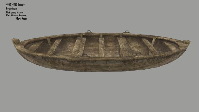 boat 3D Model .c4d .max .obj .3ds .fbx .stl .blend 