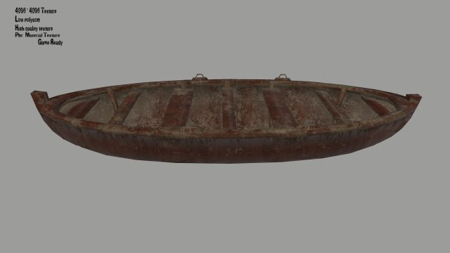 boat 3D Model .c4d .max .obj .3ds .fbx .stl .blend 