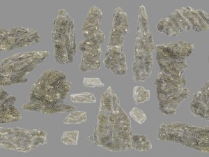 mossy rocks 3D 모델