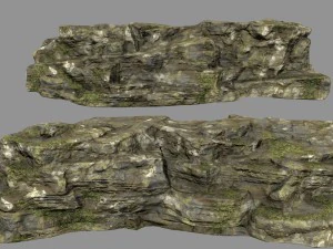 mossy rocks 3D Model