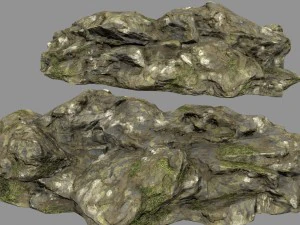 mossy rocks 3D Model