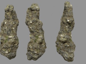 mossy rocks 3D 모델