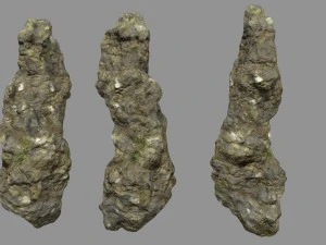 mossy rocks 3D Model