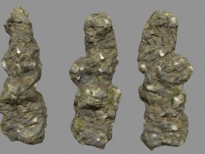 mossy rocks 3D 모델