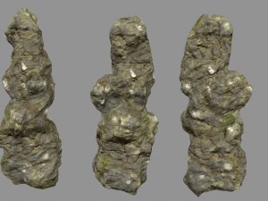 mossy rocks 3D Model