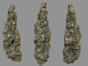 mossy rocks 3D 모델