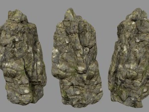 mossy rocks 3D Model