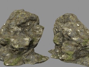 mossy rocks 3D 모델