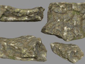 mossy rocks 3D 모델