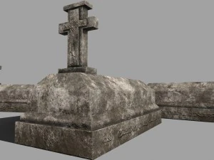 tombstone set 3D Model