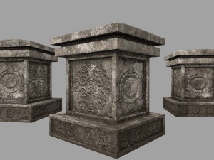 tombstone set 3D Model