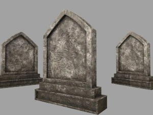 tombstone set 3D Model