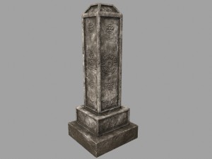 tombstone set 3D Model