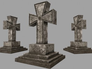 tombstone set 3D Model