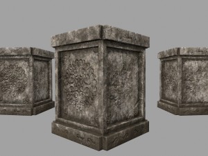 tombstone set 3D Model