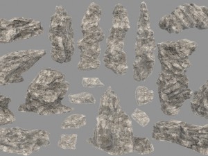 desert rocks 3D Model