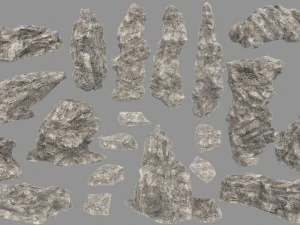 desert rocks 3D Model