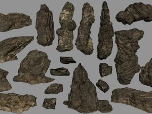 desert rocks 3D Model