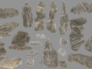 desert rocks 3D Model