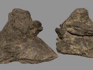desert rocks 3D 模型