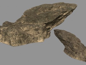 desert rocks 3D 模型