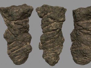 desert rocks 3D 模型