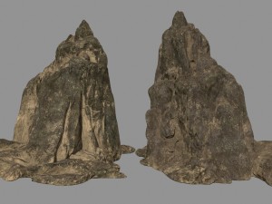 desert rocks 3D 模型