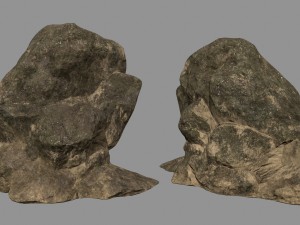 desert rocks 3D 模型