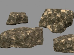 desert rocks 3D 模型