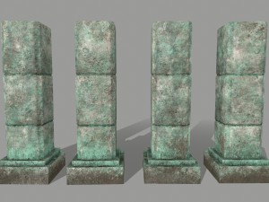 ruin set 3D Модель