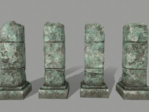 ruin set 3D Модель