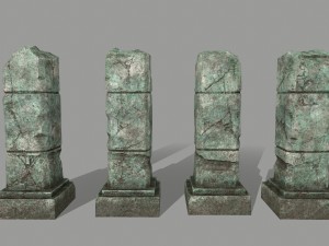 ruin set 3D Модель