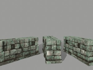 ruin set 3D Модель