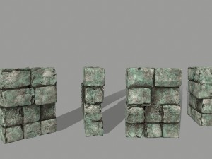 ruin set 3D Модель