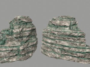 ruin set 3D Модель