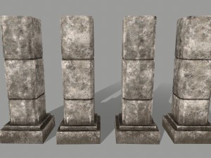 ruin set Model 3D