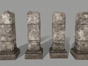 ruin set Model 3D
