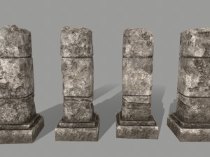 ruin set Model 3D