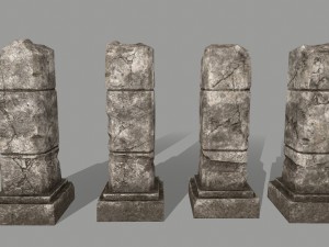 ruin set Model 3D