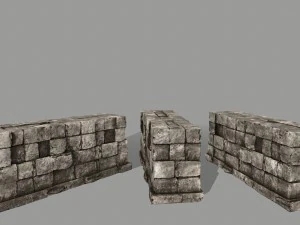 ruin set 3D Model