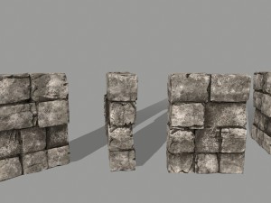 ruin set Model 3D