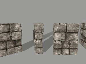 ruin set 3D Model