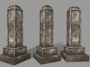 ruin set Model 3D