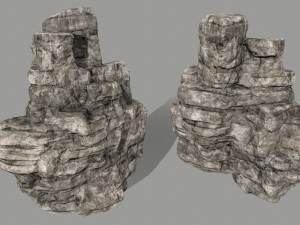 ruin set Model 3D