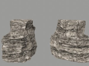 ruin set Model 3D