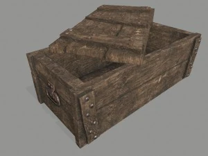 baú mais velho Modelo 3D