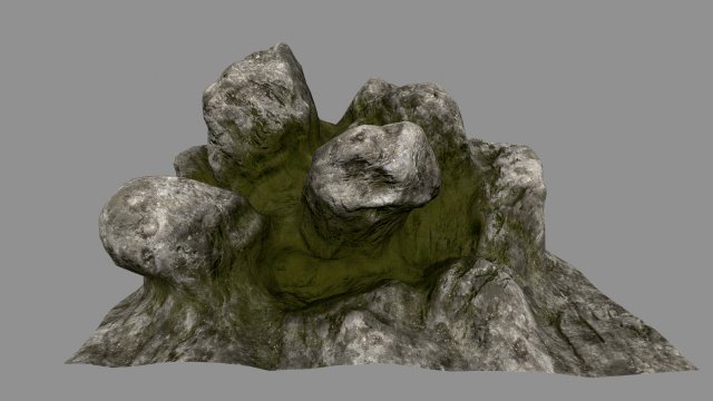 rocks 1 3D Model .c4d .max .obj .3ds .fbx .stl .blend 