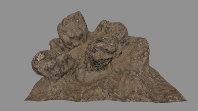 rock 3D Model .c4d .max .obj .3ds .fbx .stl .blend 