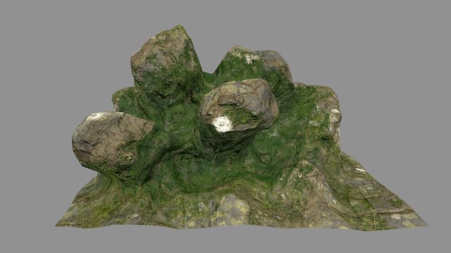 rock 3D Model .c4d .max .obj .3ds .fbx .stl .blend 